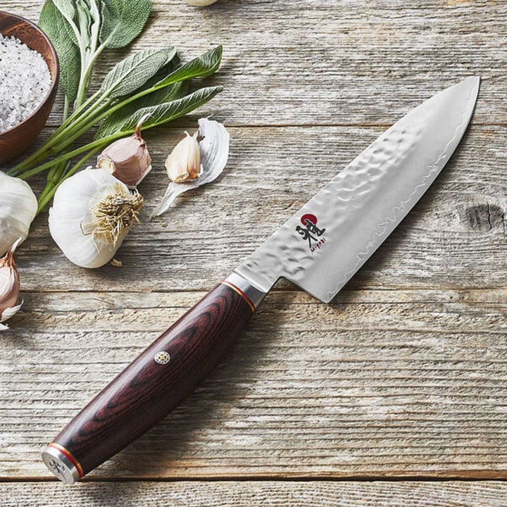 Miyabi 1019787 6" Chef's Knife with Brown Pakkawood Handle