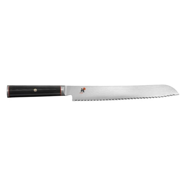 Miyabi 1019919 9 1/2" Bread Knife with Black Linen Micarta Handle