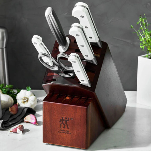 Zwilling 1020265 Pro Le Blanc 7-Piece Acacia Knife Block Set