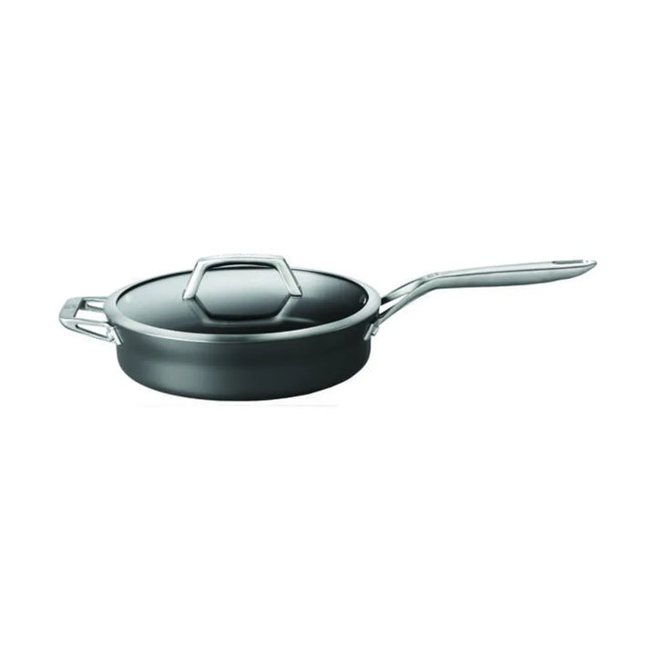 Zwilling 1021533 Motion 3-qt Hard Anodized Aluminum Nonstick Saute Pan with Glass Lid