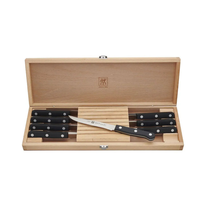 Zwilling 1021702 TWIN Gourmet 7 Piece Knife Set with Self Sharpening Wood Block