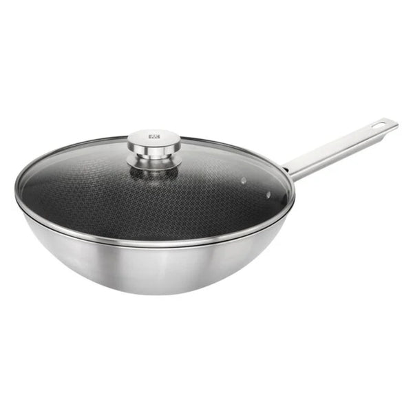 Zwilling 1021708 Joy Plus 12" Stainless Steel Nonstick Wok with Lid