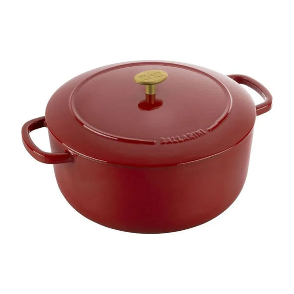 Ballarini 1023096 Bellamonte Cast Iron 7.5-qt Round Dutch Oven, Pomodoro Red