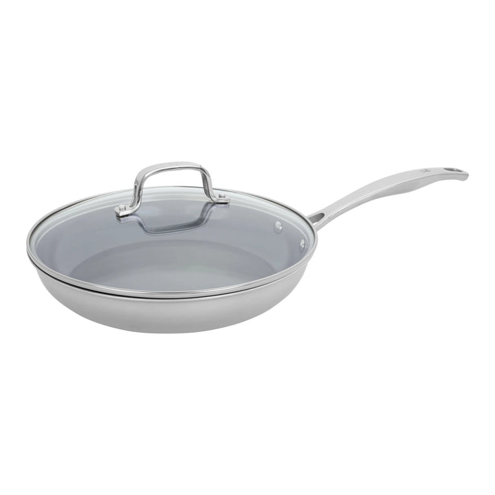 Henckels 1023638 CLAD H3 10" Stainless Steel Ceramic Nonstick Fry Pan with Lid-2