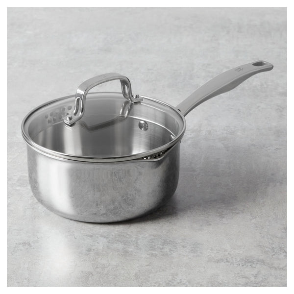 Henckels 1023643 CLAD H3 2-qt Sainless Steel Saucepan with Lid