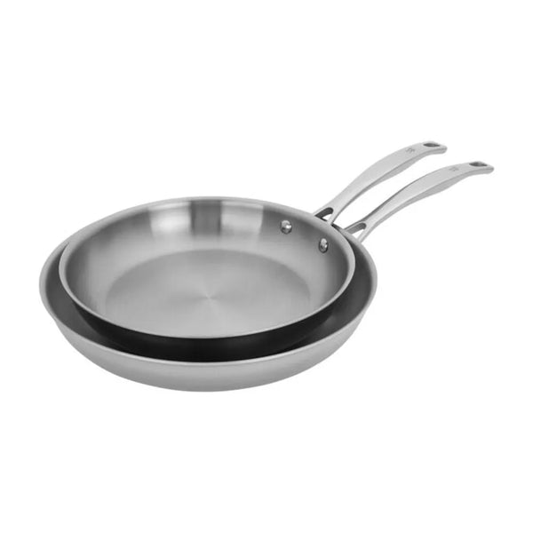 Henckels 1023646 CLAD H3 Stainless Steel Fry Pan Set, 2 Pcs