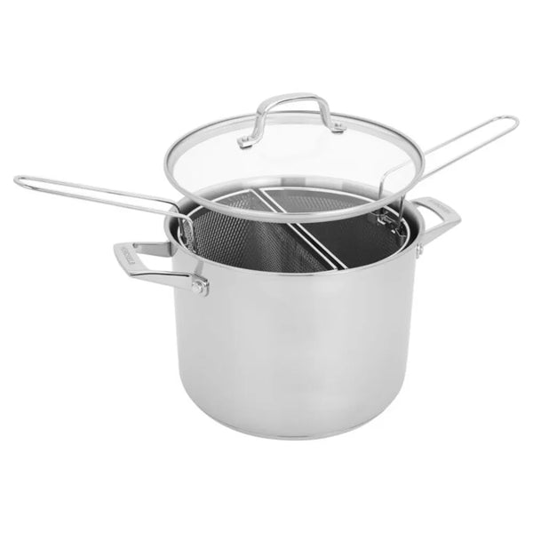 Henckels 1023669 Specialties 8.5-qt Stainless Steel Pasta Pot with Straining Baskets