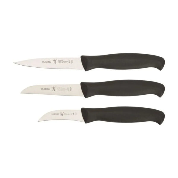 Henckels 1024321 3-Piece Paring Knife Set, Black