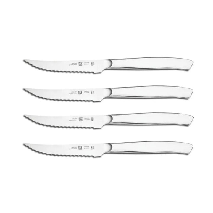 Zwilling 1024339 Steak Sets 4 Piece Stainless Steel Serrated Mignon Steak Knife Set