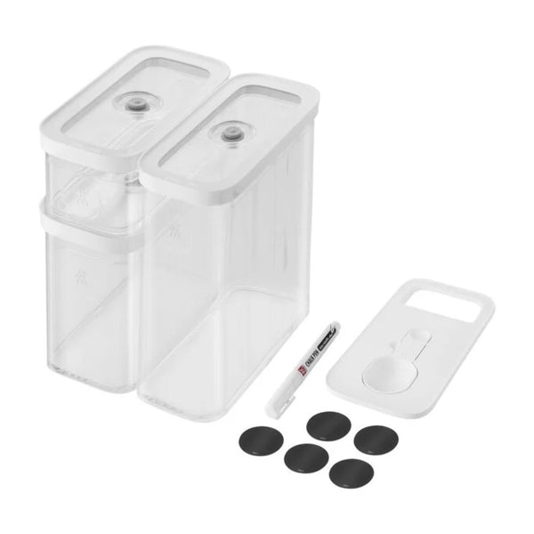 Zwilling 1026082 Fresh & Save 5-Piece Transparent-White Box Set, Medium