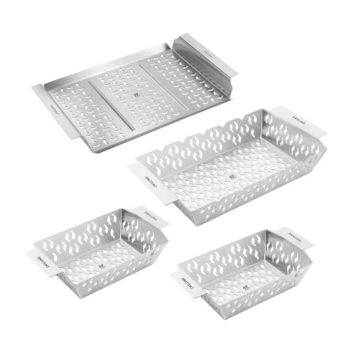 Zwilling 1027929 Stainless Steel 4-Piece Grill Basket Set