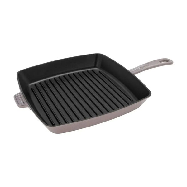 Staub 1028927 Cast Iron 12" Square Grill Pan, Lilac