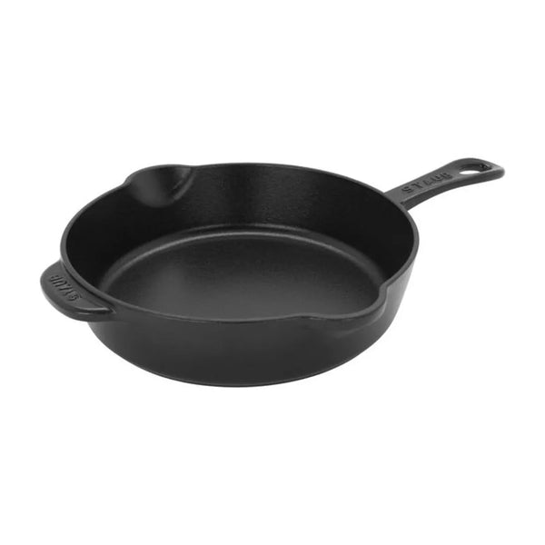 Staub 1029475 Cast Iron 8.5" Traditional Deep Skillet, Black