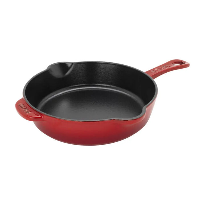 Staub 1029479 Cast Iron 8.5" Traditional Deep Skillet, Cherry