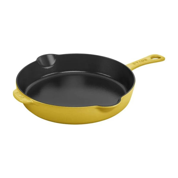 Staub 1029495 Cast Iron 8.5" Traditional Deep Skillet, Citron