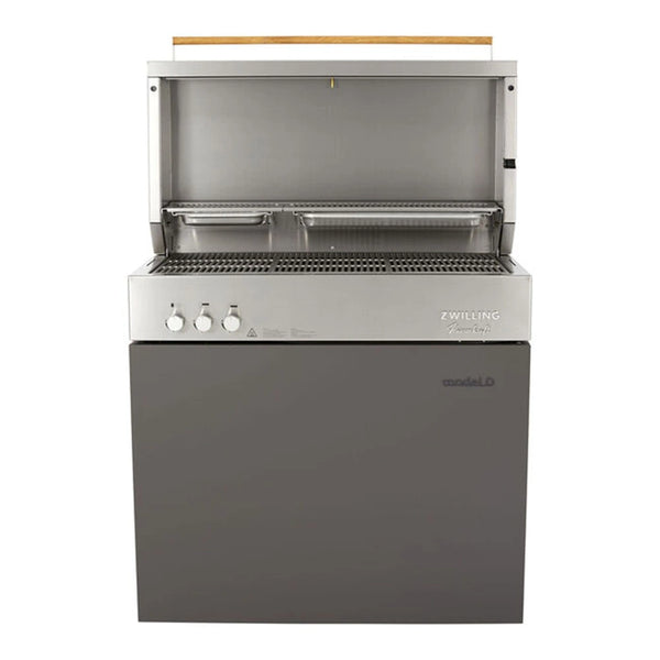 Zwilling 1029540 Flammkraft Model D Freestanding Gas Grill with Rotisserie, Deep Umbra, 39.97 x 20.87 x 45.28, 16000 BTU