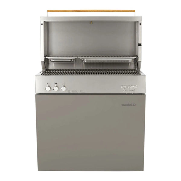 Zwilling 1029541 Flammkraft Model D Freestanding Gas Grill with Rotisserie, Taupe, 39.97 x 20.87 x 45.28, 16000 BTU