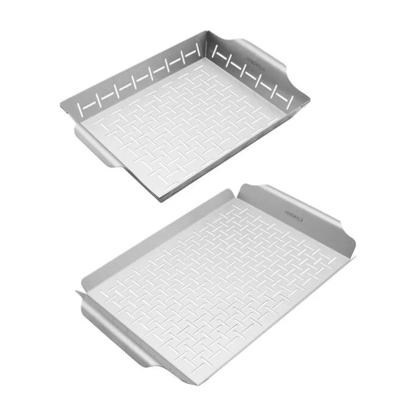 Henckels 1029644 2-Piece Grill Topper and Basket Set