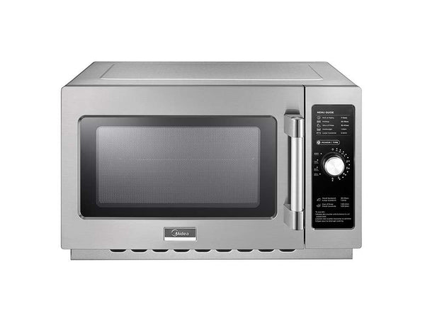 Midea 1034N0A 21.75"  Commercial Microwave Oven with Dial Control, Stainless Steel, 120v/1ph, 1000W, 1.2 cu. ft.