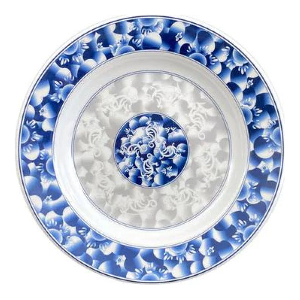 Thunder Group 1109AR Blue Dragon 10 oz Melamine Soup Plate, Pack of 12