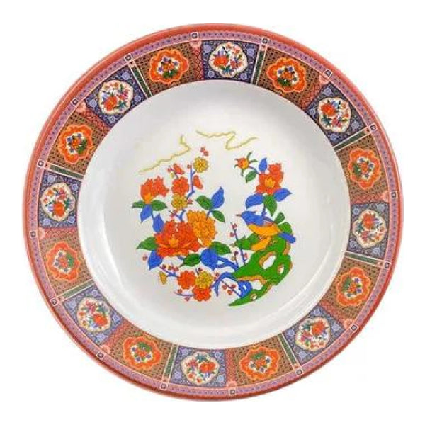 Thunder Group 1109TP Peacock 10 oz Melamine Soup Plate, Pack of 12