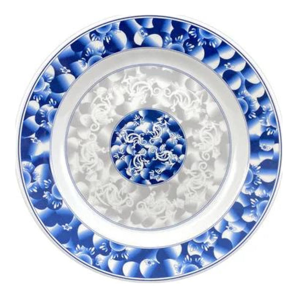 Thunder Group 1110DL Blue Dragon 12 oz Melamine Soup Plate, Pack of 12