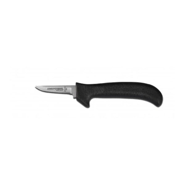 Dexter Russell 11183B Sani-Safe 2 1/2" Tender Shoulder Trim Poultry Knife Black Handle EP151HGB