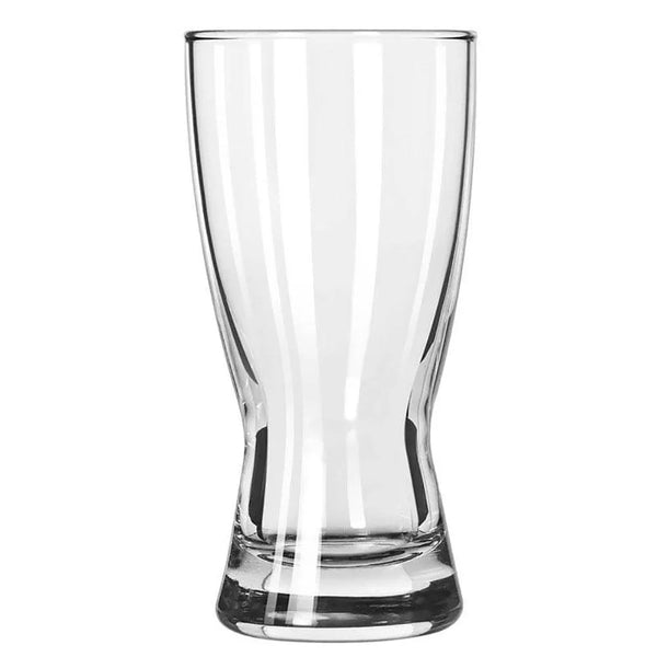 Libbey 1178HT 10 oz. Hourglass Customizable Rim Tempered Pilsner Glass - Case of 24 Pcs