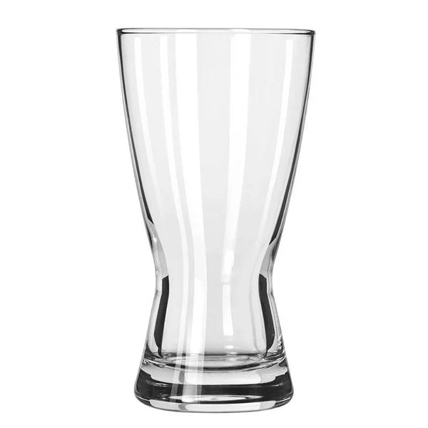 Libbey 1181HT 12 oz. Hourglass Customizable Rim Tempered Pilsner Glass - Case of 24 Pcs