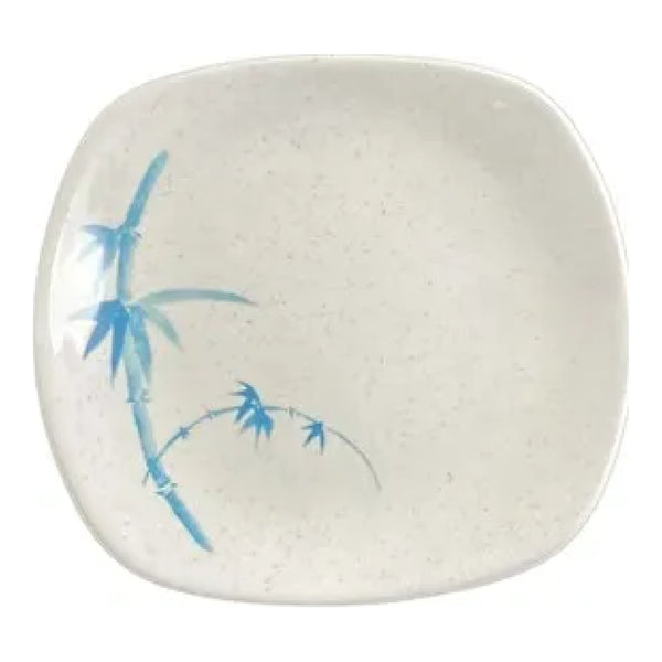 Thunder Group 1203BB Blue Bamboo 6" x 5-1/2" Melamine Oblong Platter, Pack of 12