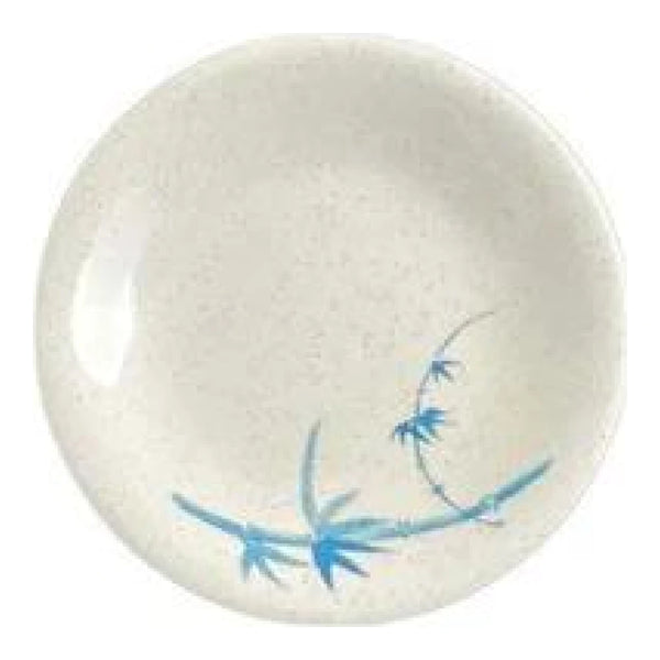 Thunder Group 1304BB Blue Bamboo 4-3/4" Melamine Dinner Plate, Pack of 12