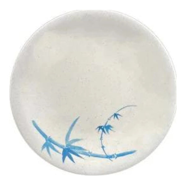 Thunder Group 1306BB Blue Bamboo 6-3/8" Melamine Dinner Plate, Pack of 12