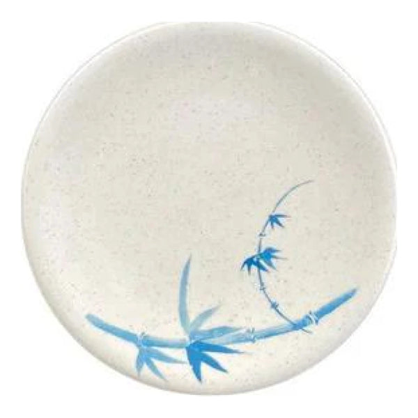 Thunder Group 1360BB Blue Bamboo 5-7/8" Round Melamine Plate, Pack of 12