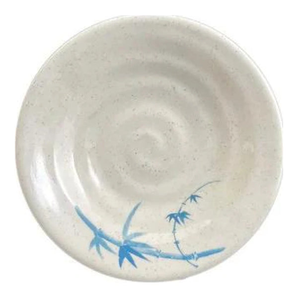 Thunder Group 1365BB Blue Bamboo 6-1/2" Melamine Soup Plate, Pack of 12