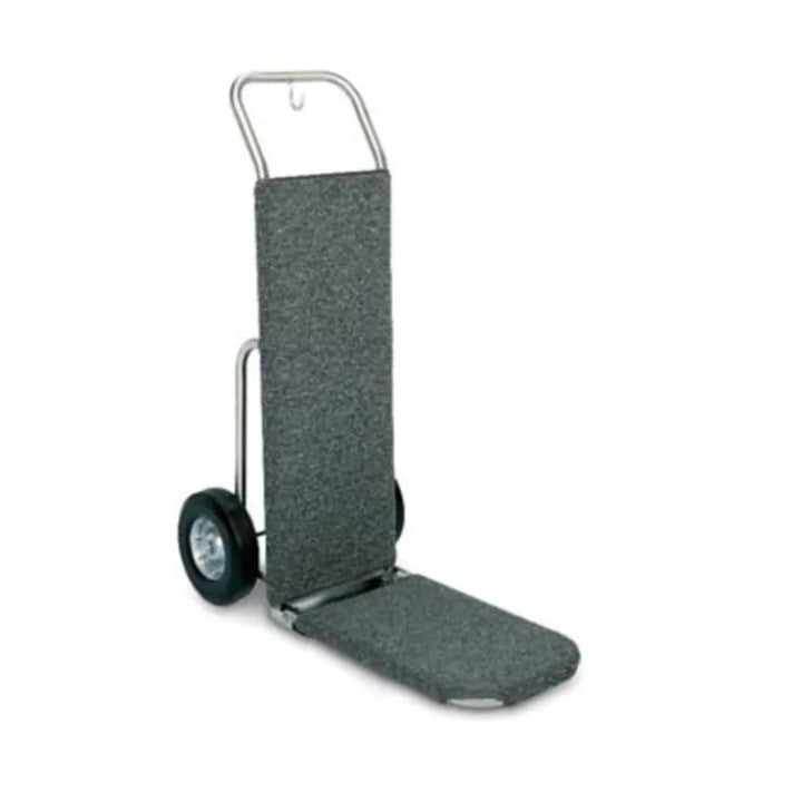 Forbes Industries 1550-CK 24" Standard Handtruck, Brushed Stainless Steel, Black 10” Zero-pressure wheels - The Horecastore