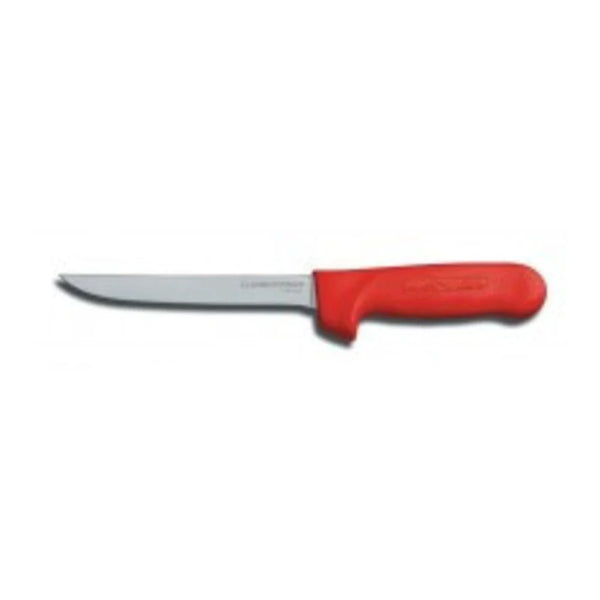 Dexter Russell 1563R Sani-Safe 6" Narrow Boning Knife Red Handle S136NR-PCP