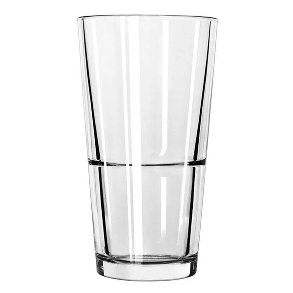 Libbey 15792 22 oz. Restaurant Basics Customizable Rim Tempered Stackable Mixing Glass - Case of 24 Pcs