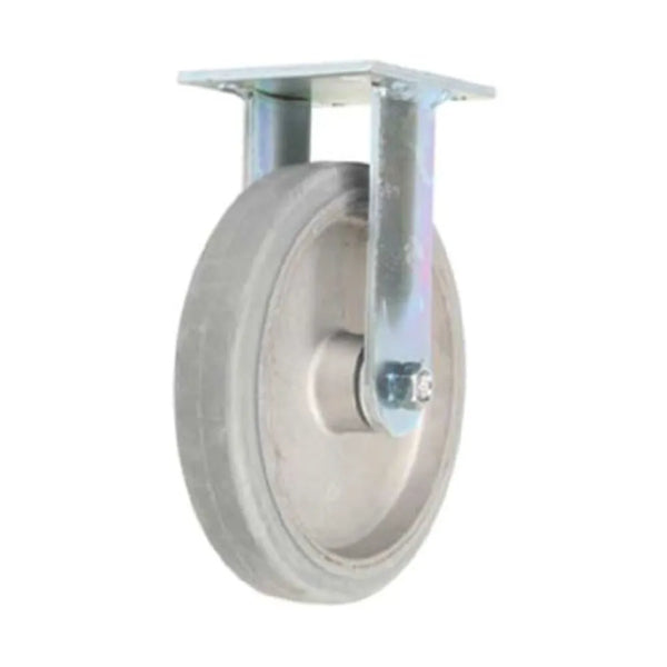 Forbes Industries 1639-R 8" MOR Gray Wheel Cast Aluminum Hub & Rigid Caster - The Horecastore