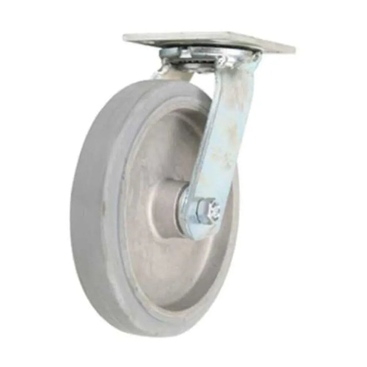 Forbes Industries 1639-S 8" MOR Gray Wheel Cast Aluminum Hub & Swivel Caster - The Horecastore