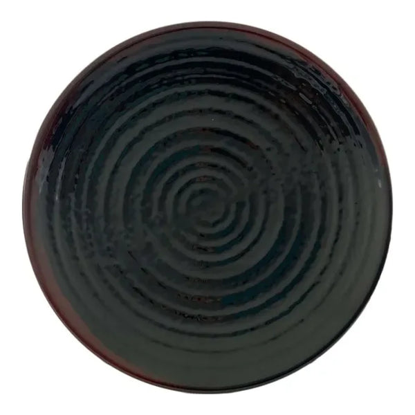 Thunder Group 1710TM Tenmoku 10-1/2" Melamine Round Plate, Pack of 12