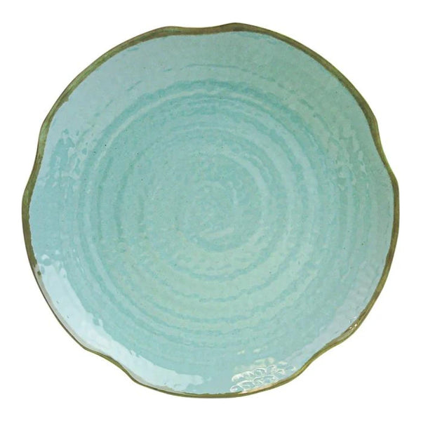 Thunder Group 1812SS Seaside 12" Melamine Lotus Shape Plate, Pack of 12