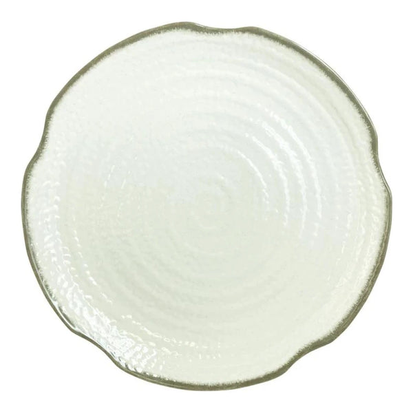 Thunder Group 1816VT Victoria 16" Melamine Lotus Shape Plate, Pack of 12