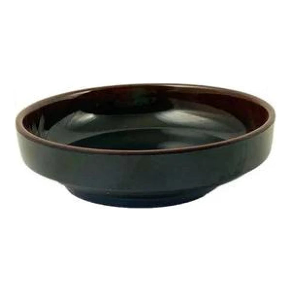 Thunder Group 1904TM Tenmoku 6 oz Melamine Flat Base Bowl, Pack of 12