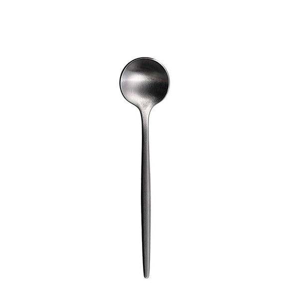 Furtino England Oscar Table Spoon Matt Silver 18/10 Stainless Steel Table Spoon 8mm, Pack Of 12 - HorecaStore