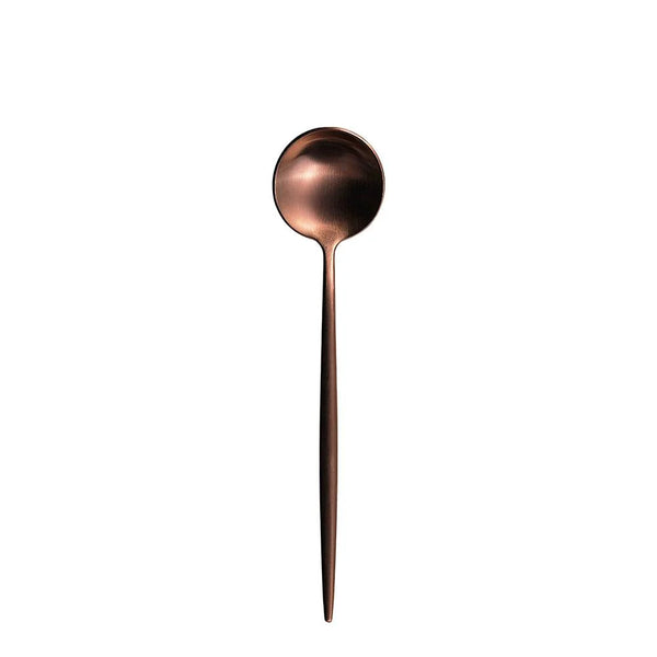 Furtino England Oscar Dessert Spoon Matt Copper 18/10 Stainless Steel Dessert Spoon 8mm, Pack Of 12