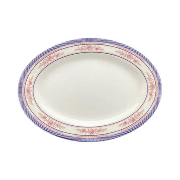 Thunder Group 2008AR Rose 8" x 6" Melamine Platter, Pack of 12