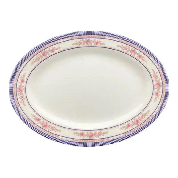 Thunder Group 2009AR Rose 9" x 6-5/8" Melamine Platter, Pack of 12