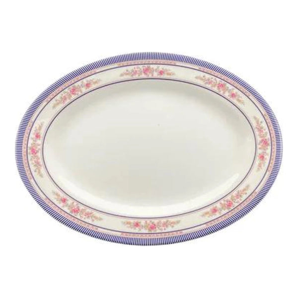 Thunder Group 2010AR Rose 9-7/8" x 7-1/4" Melamine Platter, Pack of 12