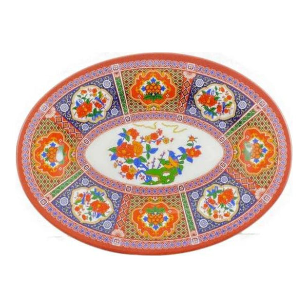 Thunder Group 2012TP Peacock 12" x 8-5/8"Melamine Platter, Pack of 12