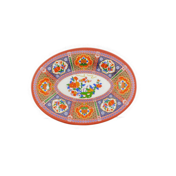 Thunder Group 2014TP Peacock 14" x 10" Melamine Platter, Pack of 12